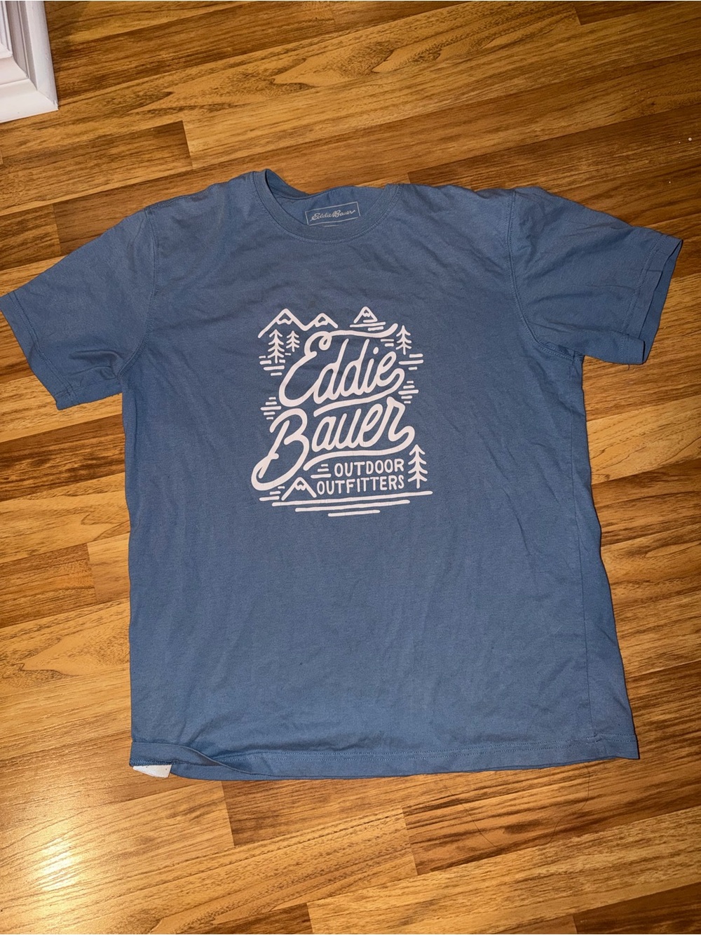 Eddie Bauer Blue Short-Sleeve Outdoor Graphic Tee
